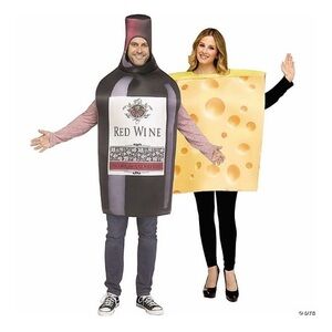 ❌FINAL PRICE❌NWT. WAY TO CELEBRATE Wine and Cheese Couple Costume Set